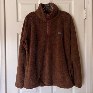 Kimes Ranch Women’s Fozzie Sherpa Brown Sherpa Pullover size M